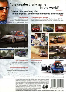 Colin McRae Rally 3 box cover back